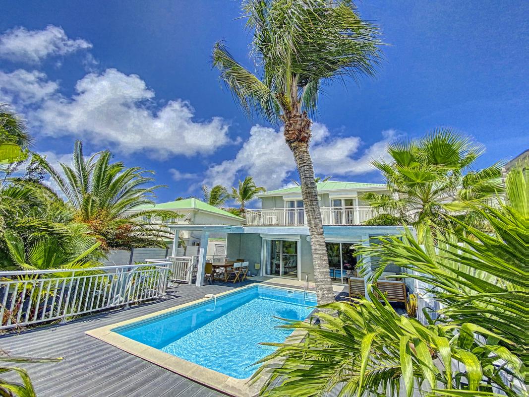 Location Villa 3 chambres Orient Bay St Martin-piscine-9